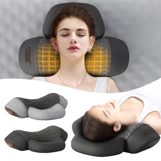 Electric Neck Massager Pillow with Heating & Vibration